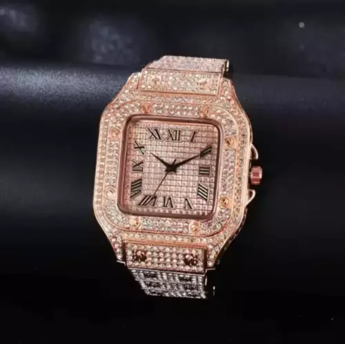 Wholesale Supply Unisex Diamond Watch for Gifting Propose Handmade Diamond Watch at Affordable Price