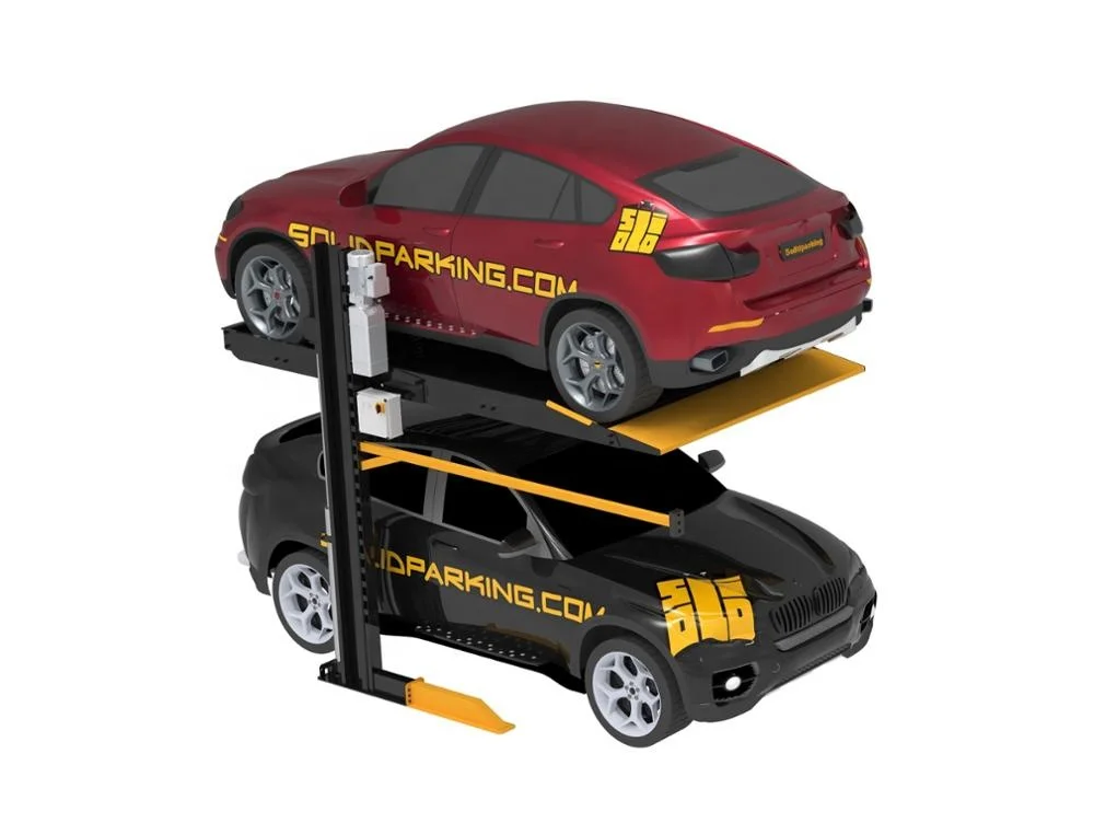 Car Vehicle Double 2 Level Mechanical Parking Lift Car Stacker 2 Post Parking Lift With CE