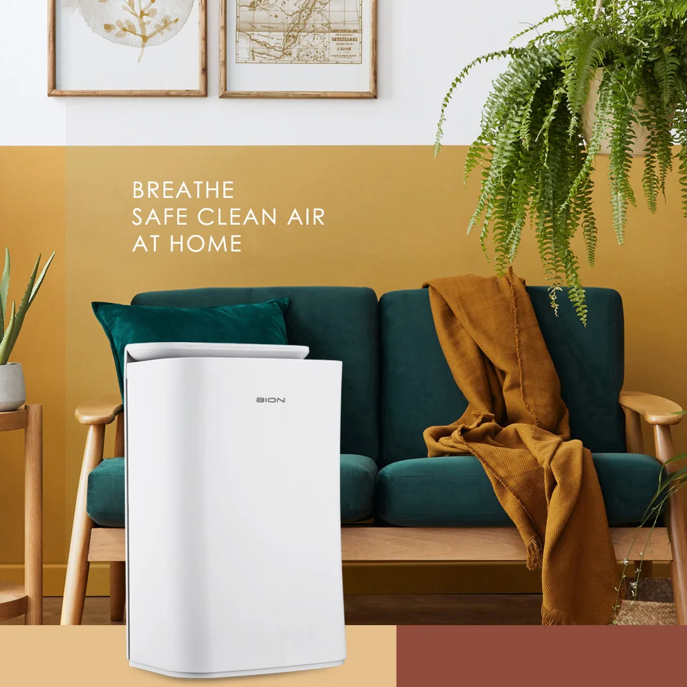 [ BION ] Air Purifier Model A100 Breath Fresh Air HEPA Filter Air Cleaner Anti Odor Anti Bacteria App control CADR Value: 208 m3