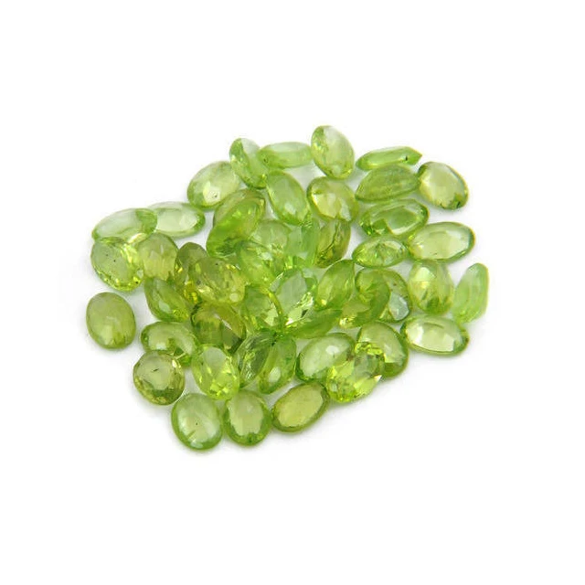Wholesale Natural Gemstone Loupe Clean 10x Quality Peridot 10x14 mm Octagon Shape Stone Price