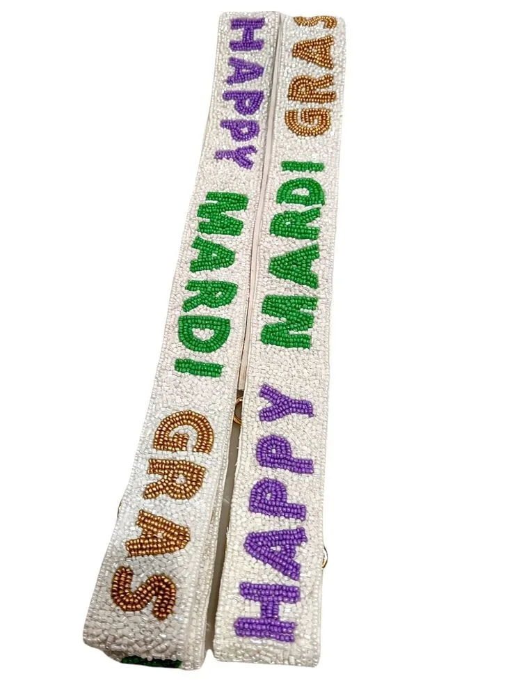Handcrafted GO TIGERS multi beaded bag strap belt unique team spirit Accessory shoulder & crossbody bags perfect for Game Day