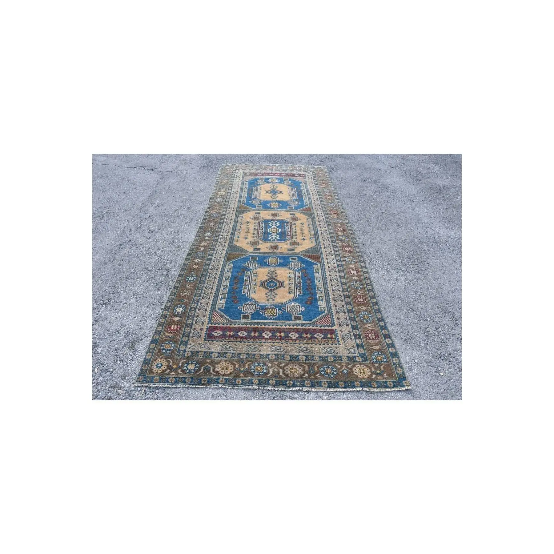 Hand Woven Carpet, Turkish Carpet, 146x322 Cm, Anatolian Carpet