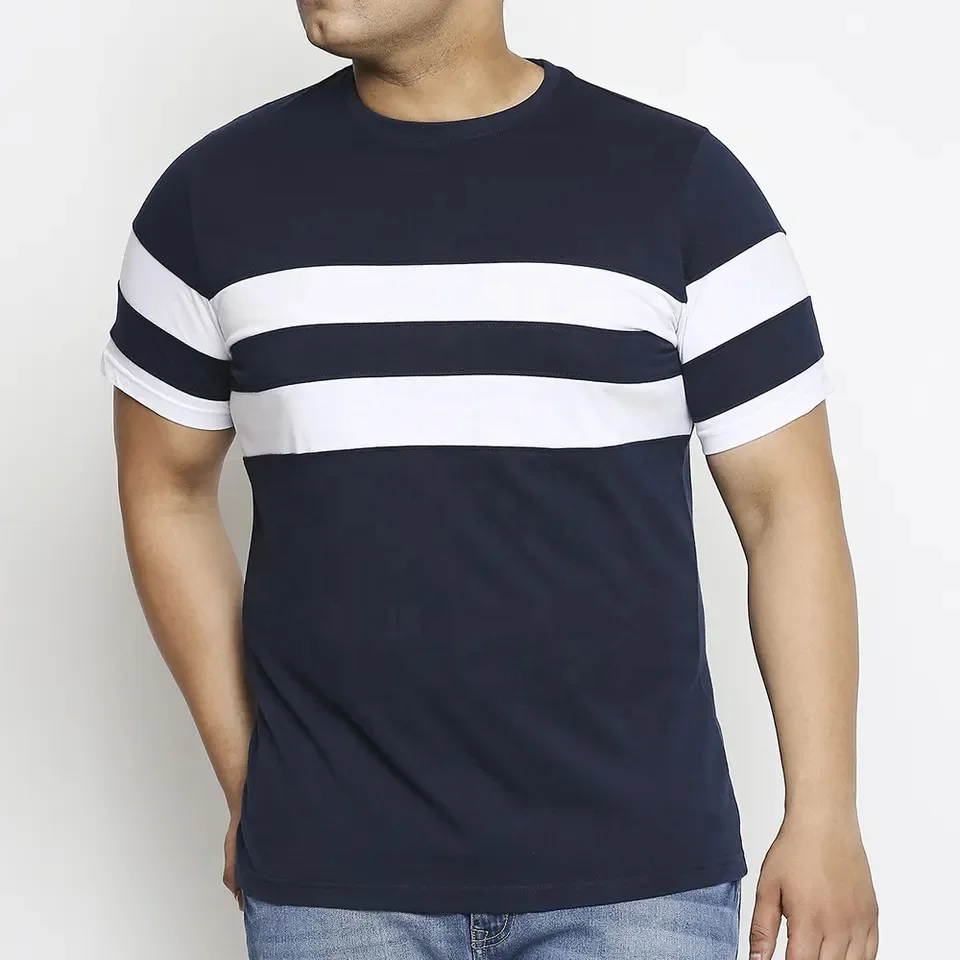 OEM Custom Logo Spandex Cotton Heavyweight 180 Grams Oversize Round Neck Short Sleeve Men T Shirt For Men Custom Panel Color