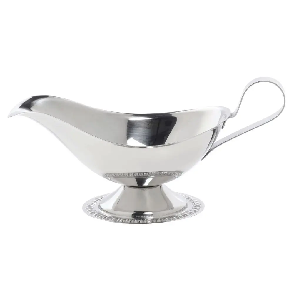Stylish Design Personalized Metal Microwave Gravy Boat Wholesale Heated Gravy Boat Porcelain Milk Pitcher Coffee 2 in 1