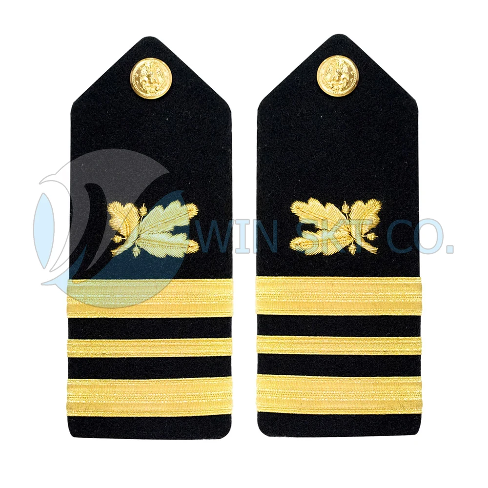 Pakistan Manufacture Navy Uniform Shoulder Board Custom Captain Pattern Pilot Rank Epaulet