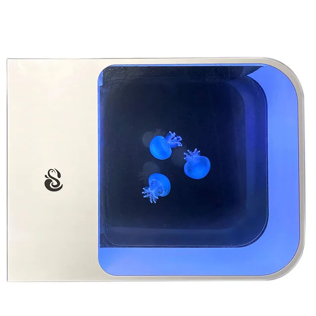 18 liters acrylic large aquarium fish tank with remote control lamp motor for jellyfish