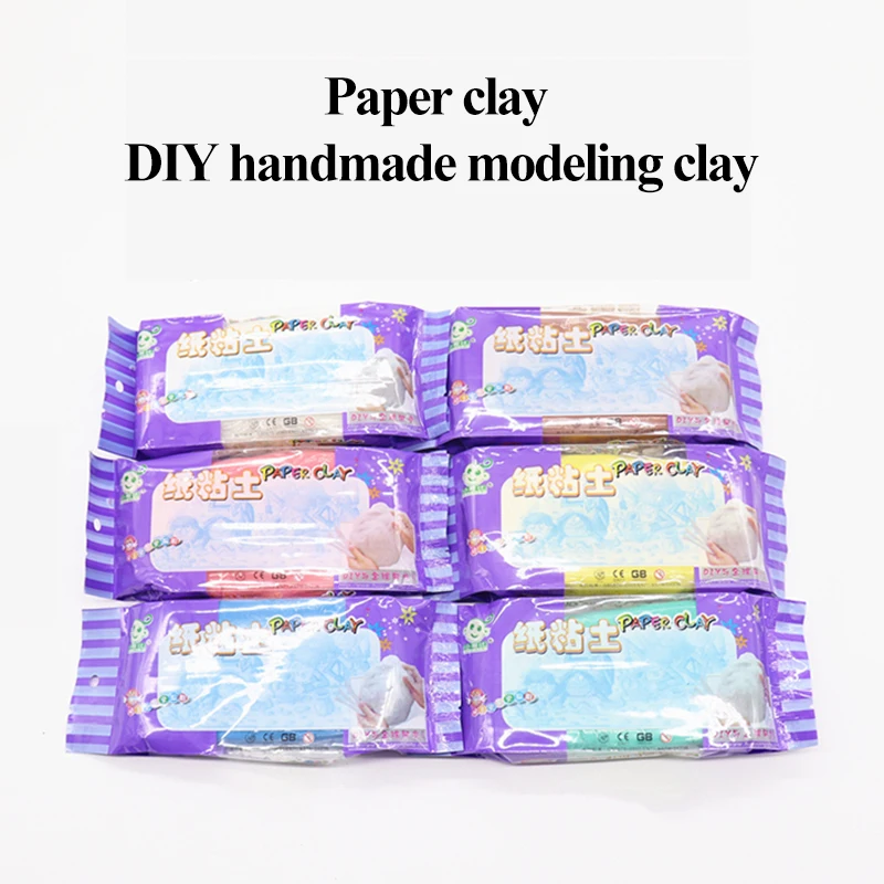 Xiao ge bi 6 colors New formula soft modeling paper clay art supplies natural air dry easy to shape