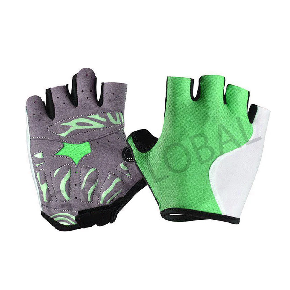 Customizable Design Half Finger Cycling Gloves Summer Sports Cycling Gloves Men  Women Cycling Gloves