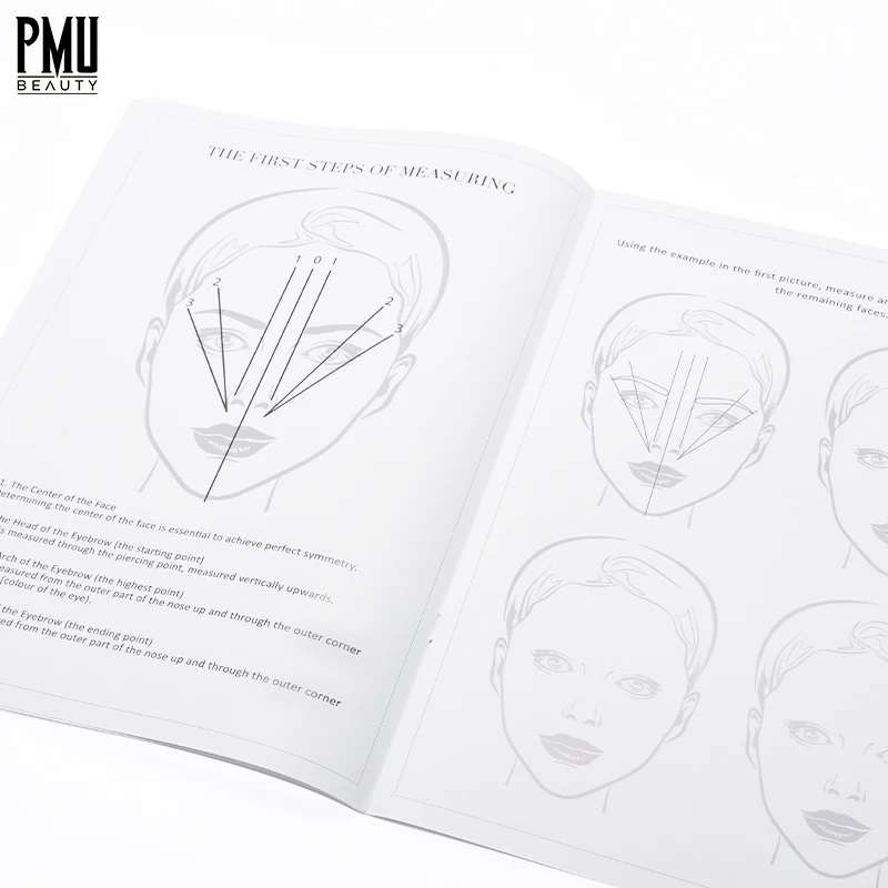 PMU Beauty Wholesale Permanent Makeup  Eyebrow Practice Book For Microblading English Tattoo Practice Book