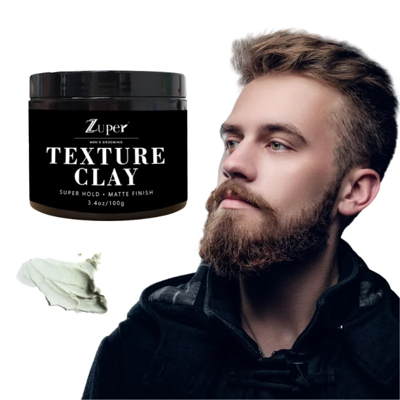 Professional Texturing Matte Hair Wax Pomade Long-lasting Fluffy Hair Wax Mud Men Cream Salon Styling