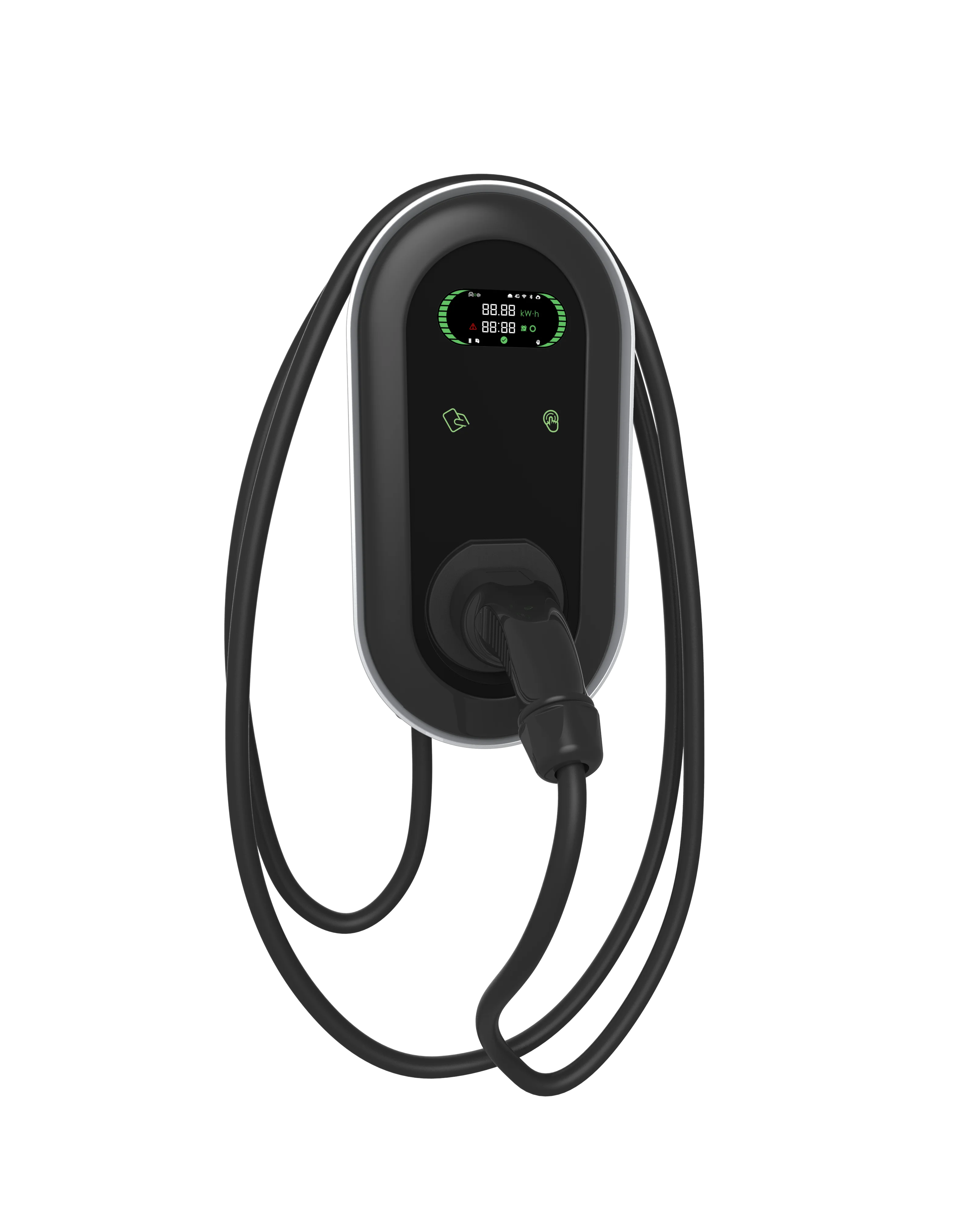 Быстрая зарядная станция для электромобилей EV-G 22 кВт с наружным рекламным экраном