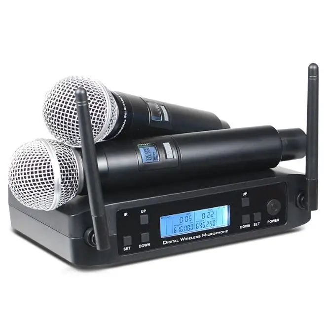 Hot Sell Professional Handheld Wireless Mic FM stage professional performance microfone GLXD4 wireless microphone