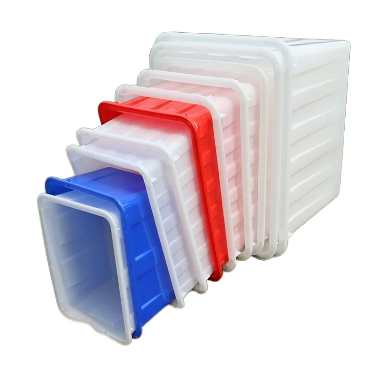 Large 30L-2200L Plastic crates HDPE Solid Turnover Box plastic moving boxes wholesale