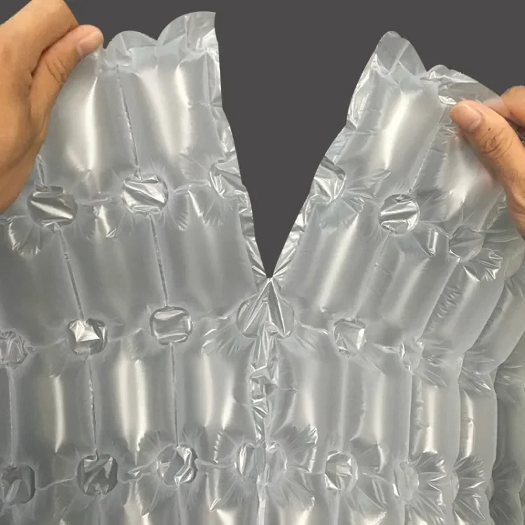 Wholesale Inflatable Packing PE & PA Cushion Film Shock Resistant Air Bubble Column Packaging Wrapping Roll Sheet