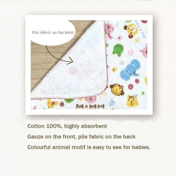 colourful animal cotton gauze baby bibs japanese baby items