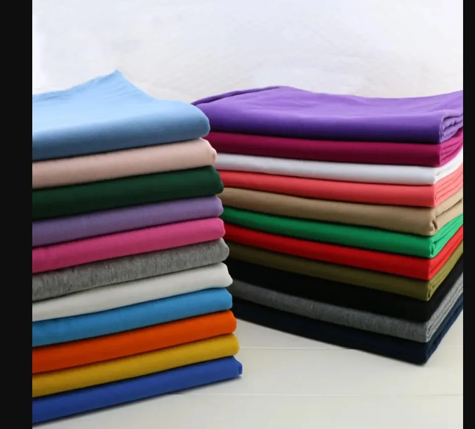 Soft Peach Color French Terry Cotton Fabric 65% Cotton 35% Polyester Blend Fabric Winter Clothing Brushed 3 Fleece Knitted Terry