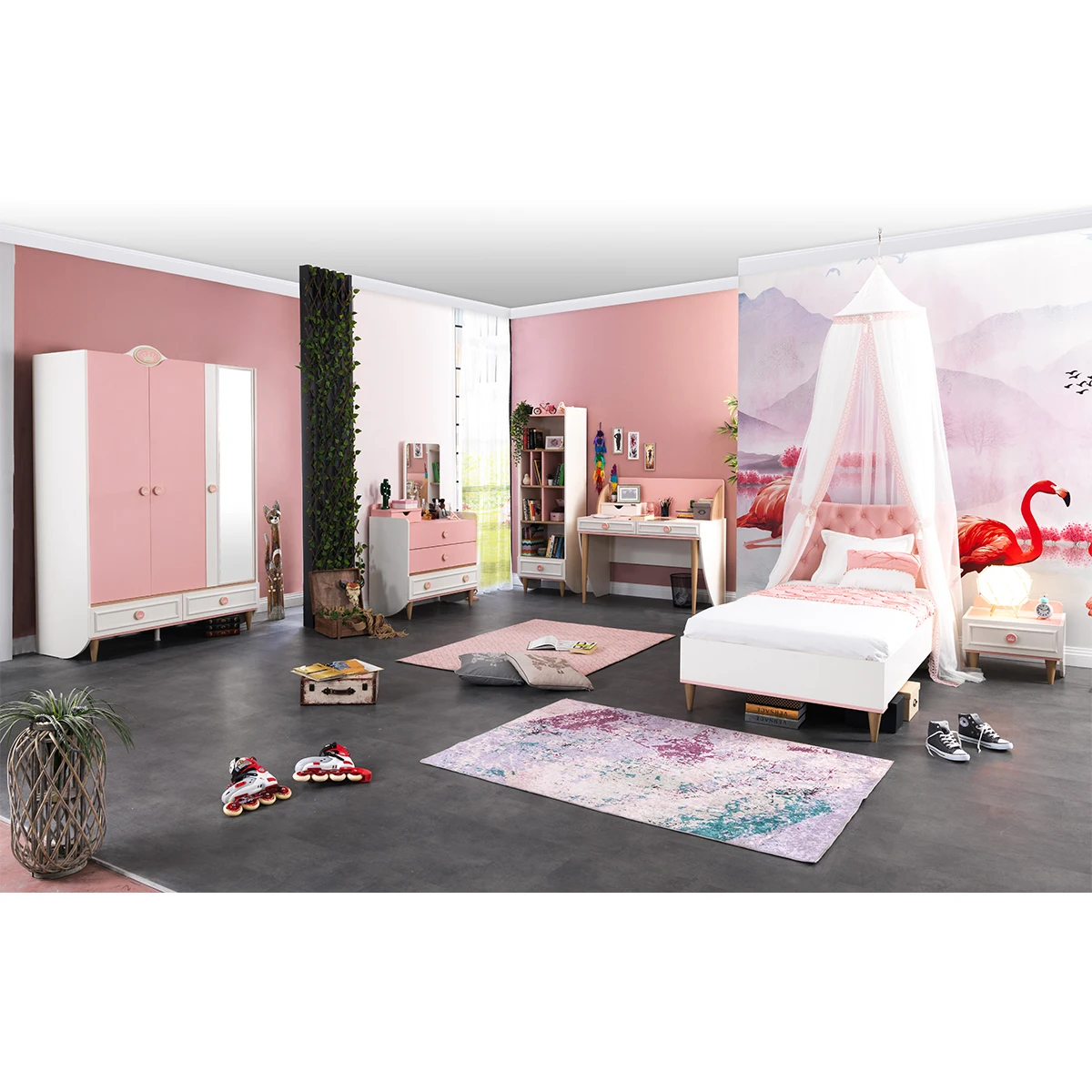 Best Quality Royal Bedroom New Sets Factory Seller Master Double Bed Young Girl Luxury Fabric Bed Bedroom Furniture