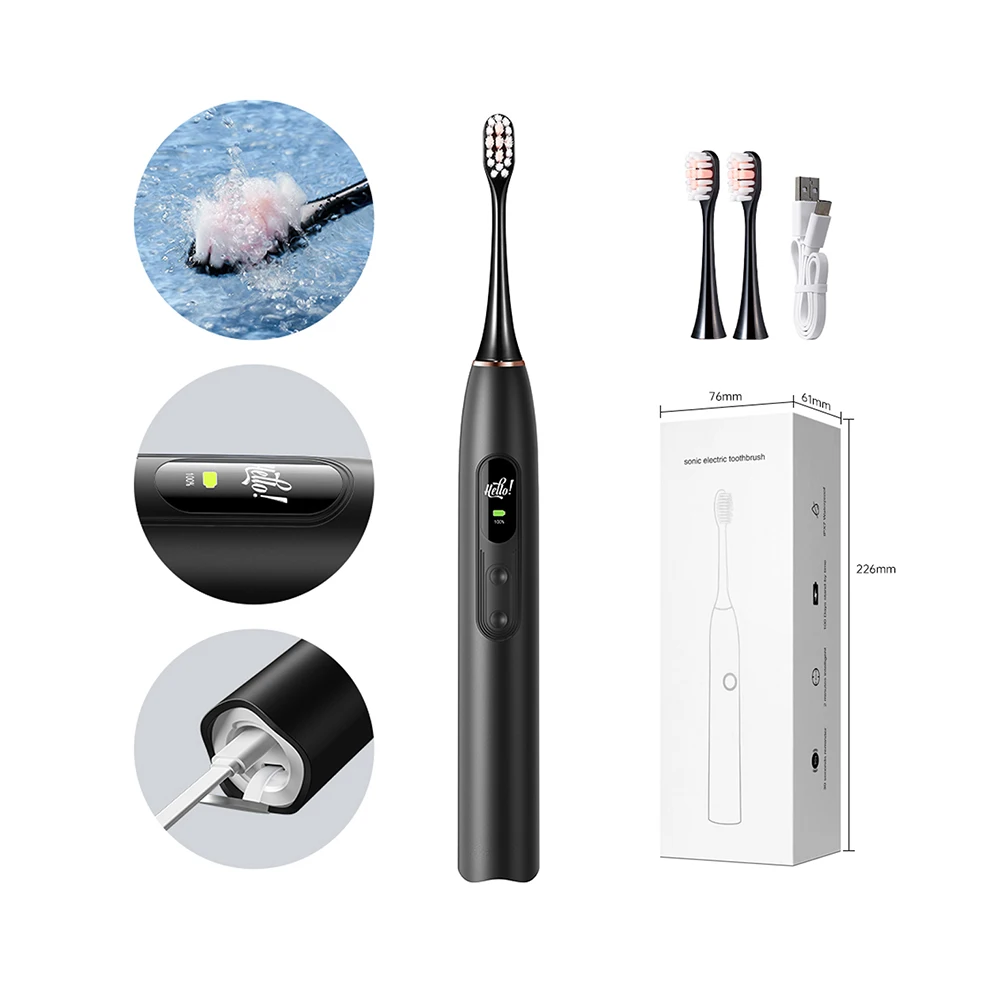 Wholesale 5 Brushing Mode Long Lasting Dental Oral Rechargeable Sonic Oscillating Technology Travel Electric Toothbrush Electric