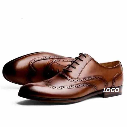 2023 New Lace Up Leather Boots Brown Casual Shoes Handmade Genuine Leather Boots For Men office Wear
