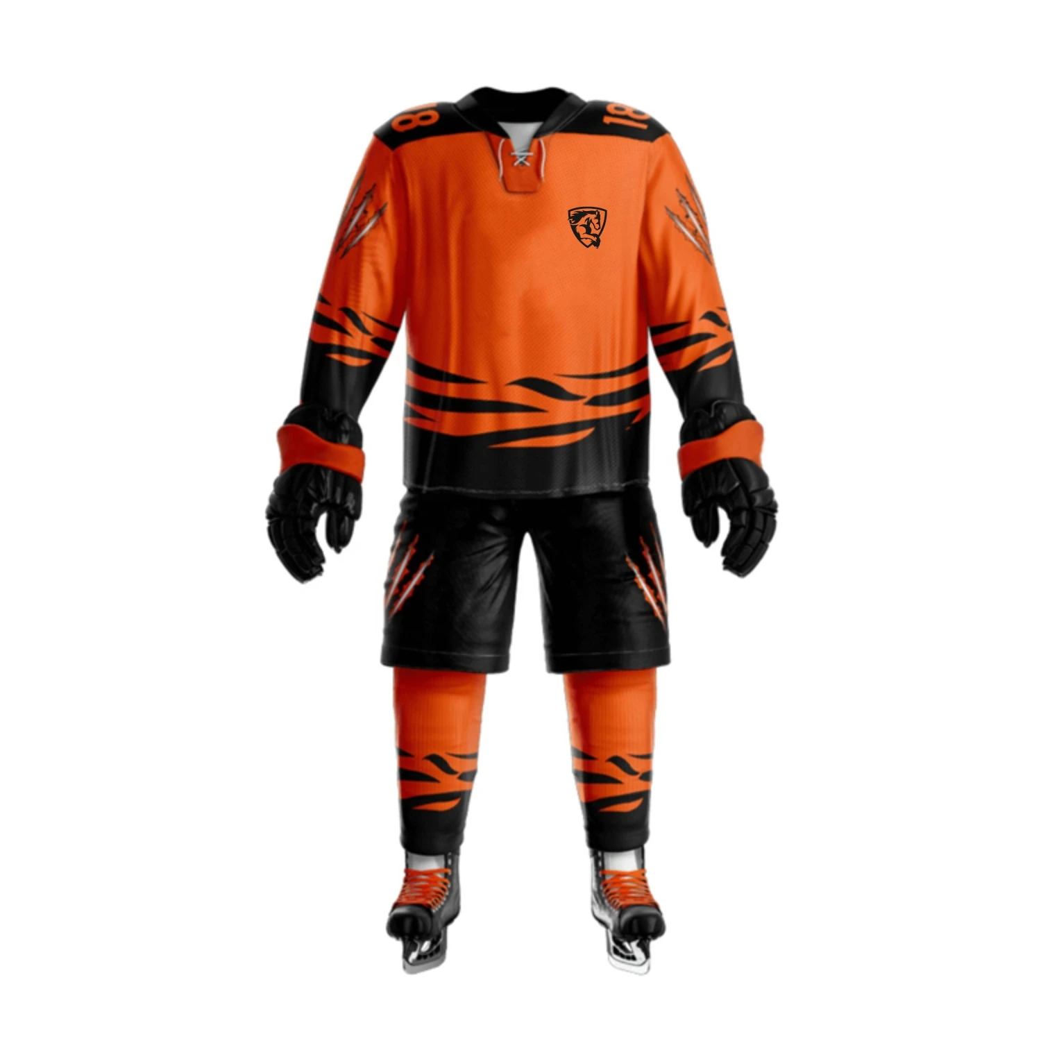 Sports Team Wear 100% Polyester Ice Hockey Jersey And Pants For Practice Wholesale Top Quality Soft Ice Hockey Uniforms