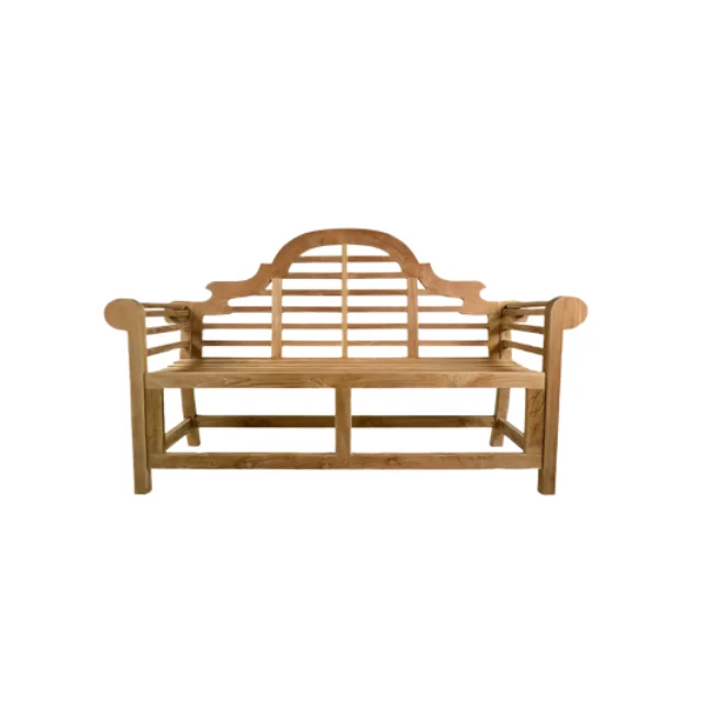 Hot Selling Natural Marlborough Bench Teak Wooden Patio Bench Garden Bench Outdoor and Park Wood Furniture Direct Factory