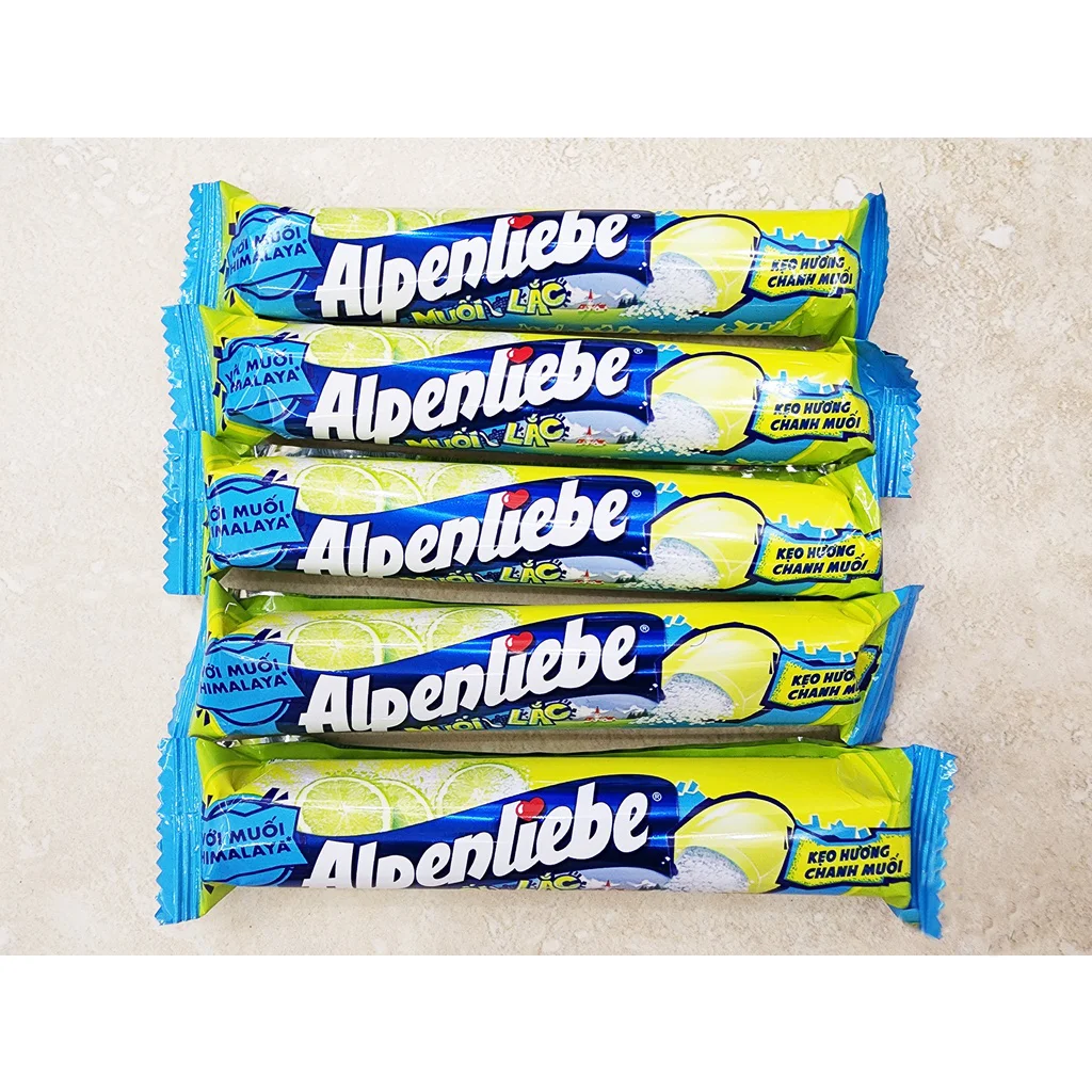 Alpenliebe Lemon Flavor With Salt Candy Rolls 26.1g