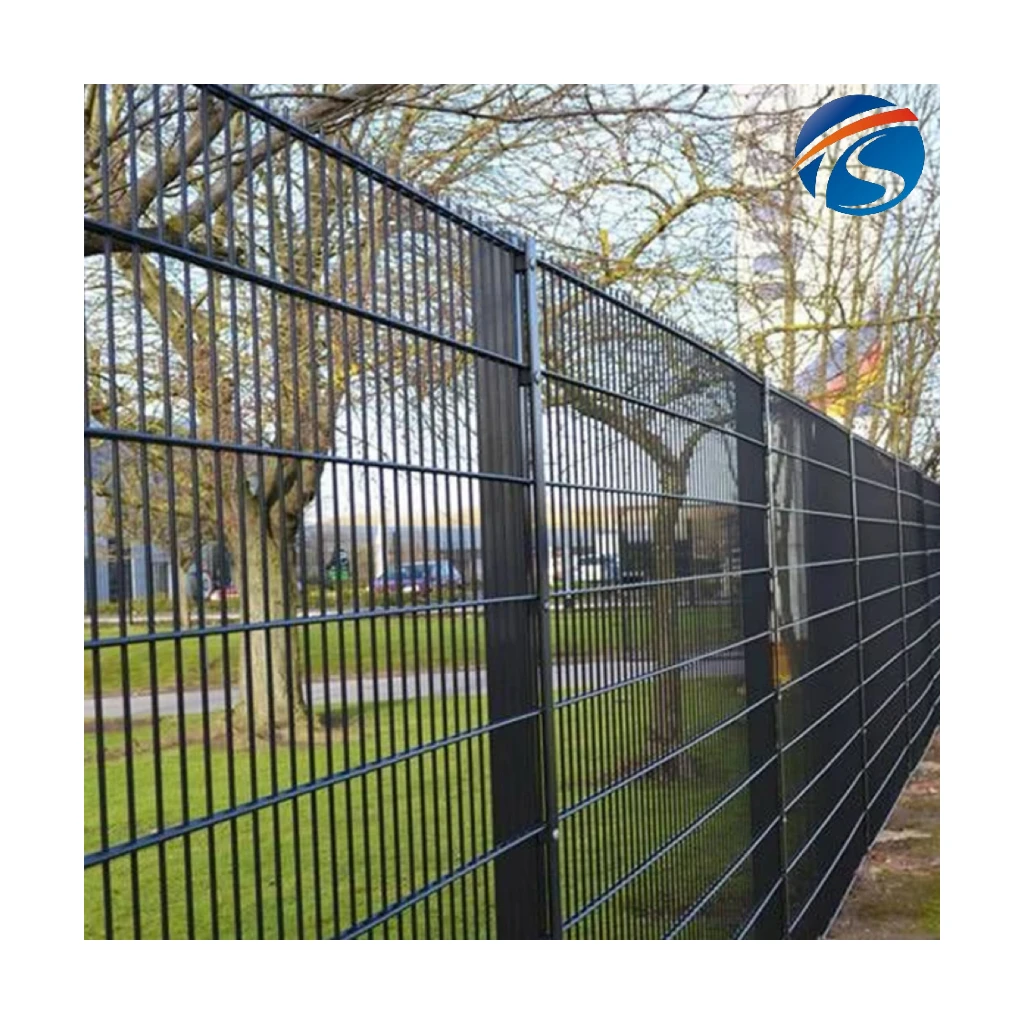 Germany powder coated 868 656 double wire fence Galvanized Double Welded Wire Mesh Fence double rod mats fence