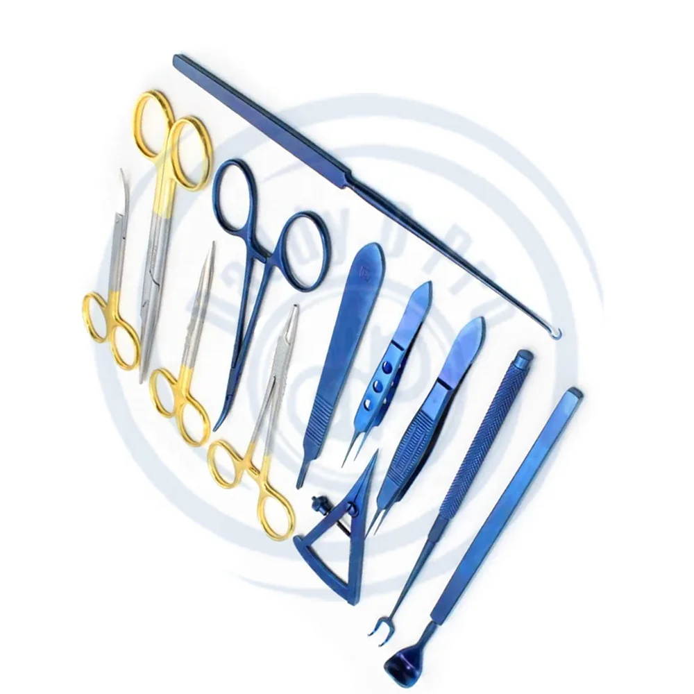 Blepharoplasty Set Surgery Instruments Set 13 Pcs / Plastic Surgery Set / Eyelid Surgery Set High Quality CE APPROVE DADDY D PRO