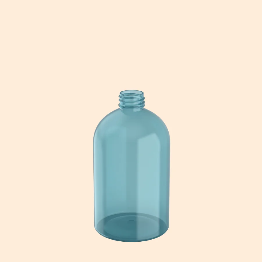 400ml Plastic Customized Packaging  PET Boston Bottle Shampoo Toner Container Vietnam Manufacturer Best Price Hot Selling M0498T