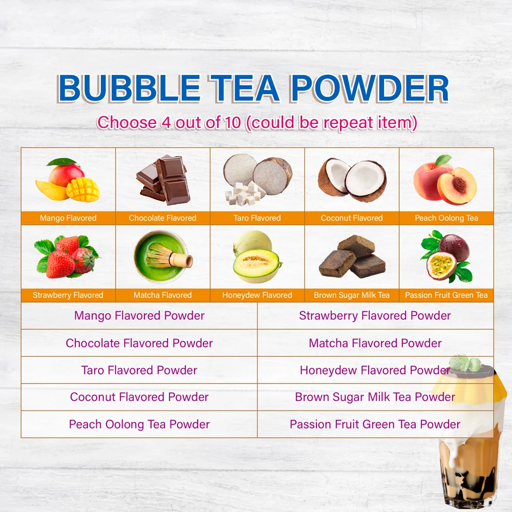 bubble tea kit as gift include instant milk tea bubble tea ingredients pudding jelly milk foam