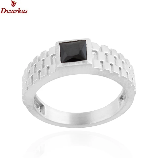 Fine jewelry gifts women girls 925 sterling silver black onyx gemstone ring wholesale bulk stock rings