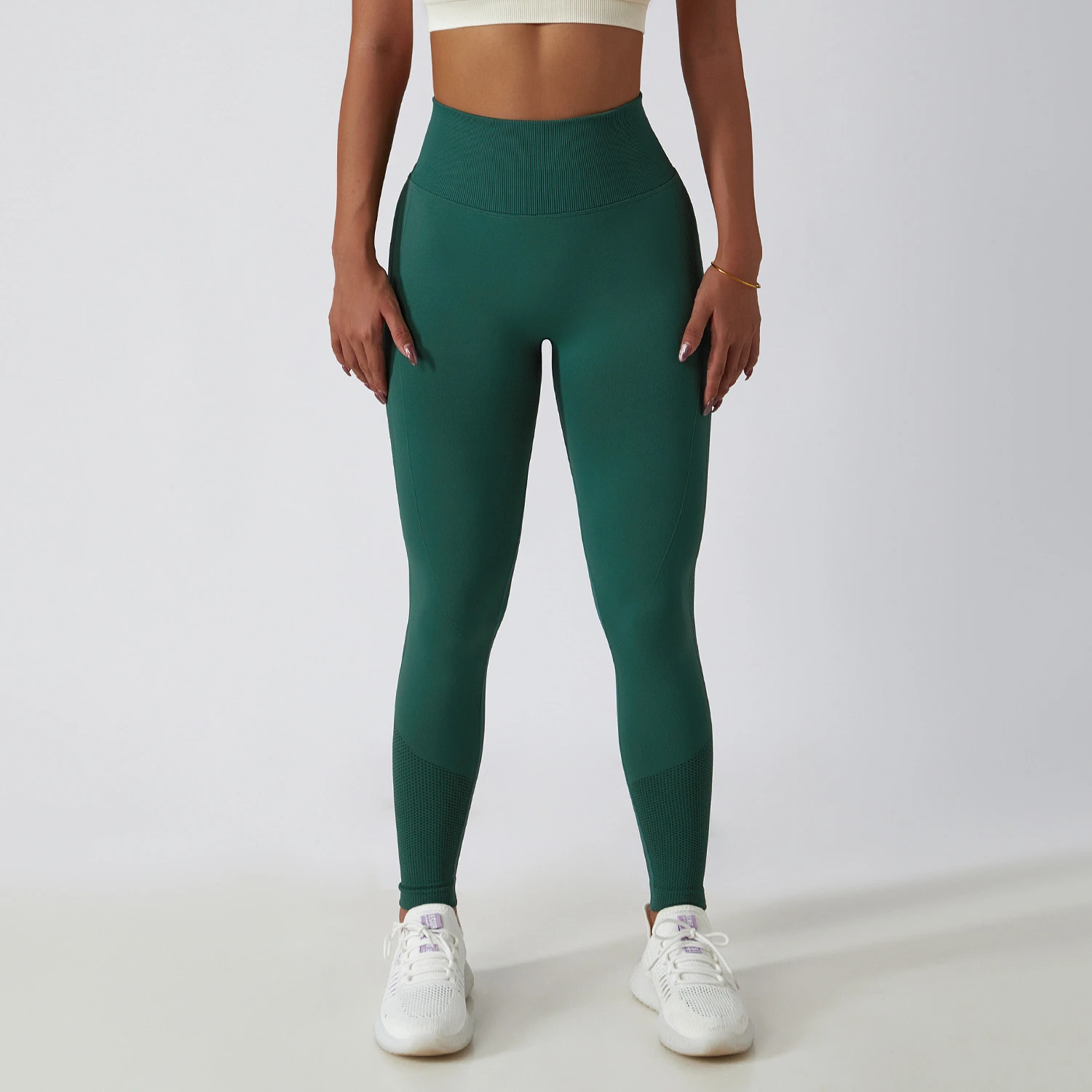 women leggings Adult Daily Wear yoga Pants Wholesale Women Cotton Stretchy Striped Leggings with customized logo printed