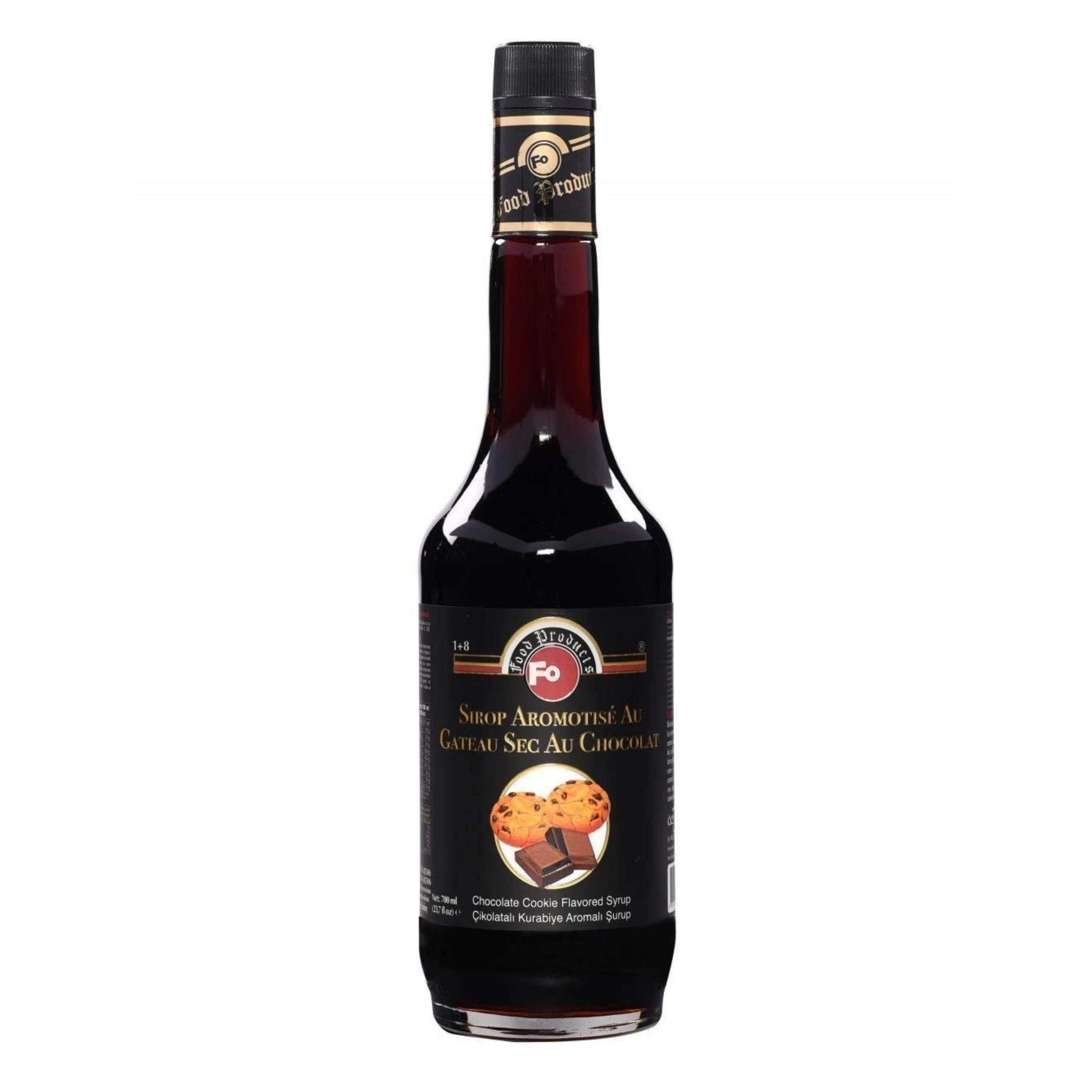 Fo Chocolate cookies Flavored Syrup 700 ml Chocolate Cookies Flavor Cocktail Syrup for Hotel Restaurant Cafe Made in Turkey