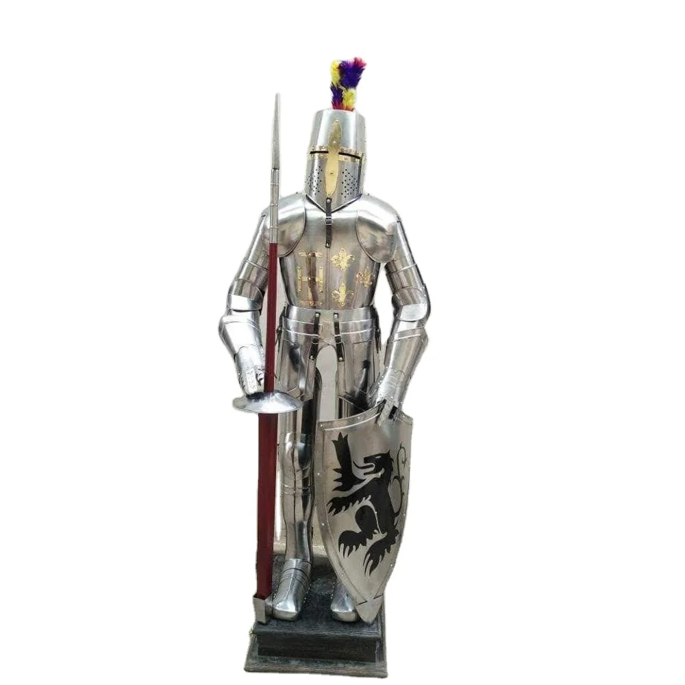 Металлический средневековый рыцарь костюм ARMOUR Аутентичные