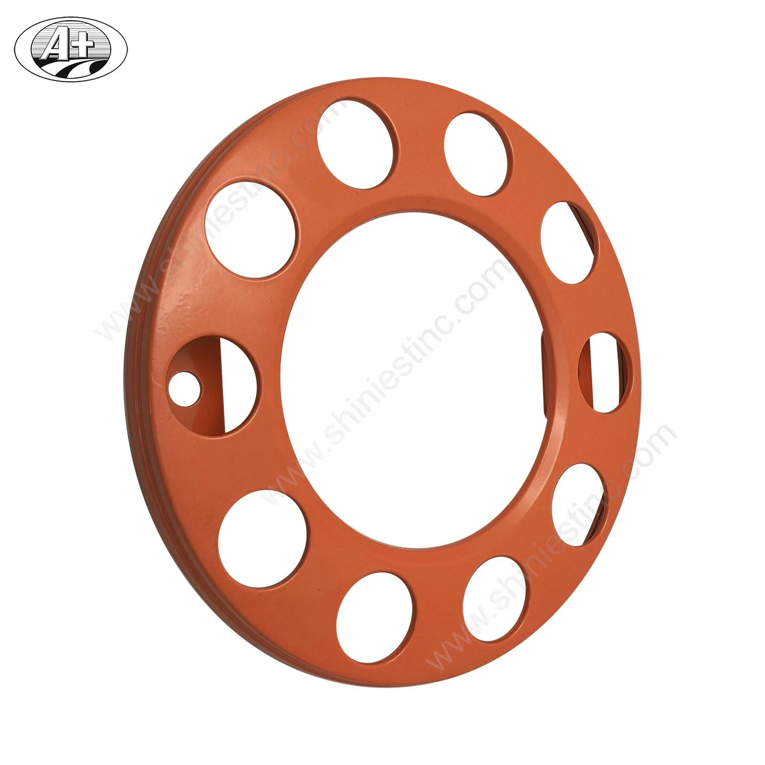 Universal 22.5 Steel Wheel Cover in Orange Stylish Color for Vehicle Enhancement