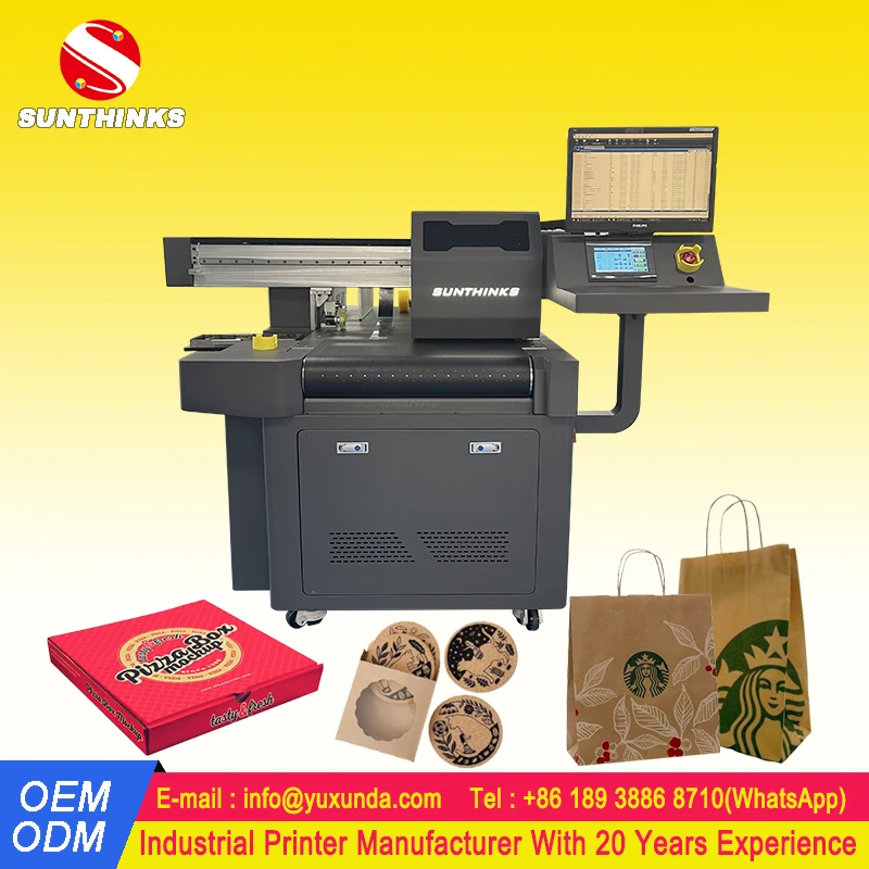 2023 New 30cm 60cm 90cm 120cm 150cm 180cm Digital Single Pass Carton Box Kraft Paper Bag Printer Inkjet Packaging Printer