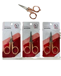 Lowest Prices Heavy Duty Rose Gold Folding Scissor with Stainless Steel Blade For Sale By Indian Manufacturer