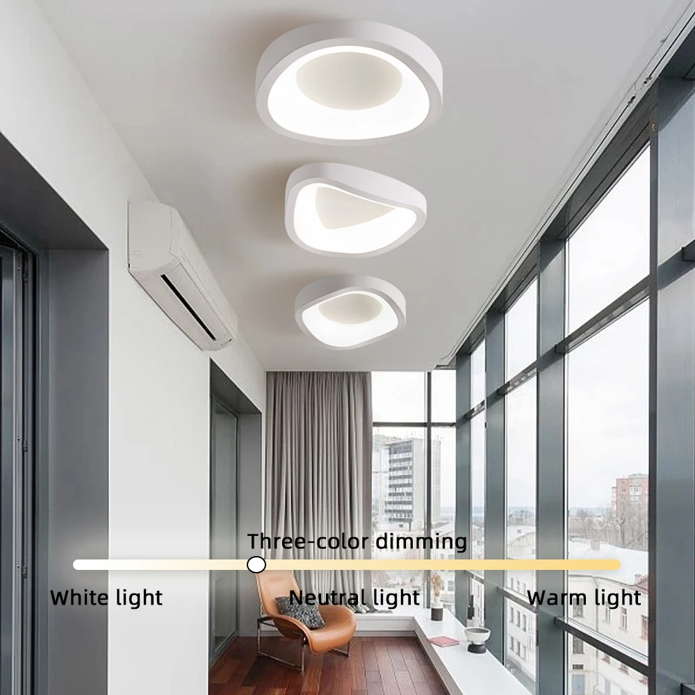 Acrylic simple nordic minimalist cloakroom entry ceiling lamp decorative living room ceiling led light modern led ceiling lights