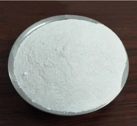 White Dried Solid Hydrated Lime commonly used as a building material