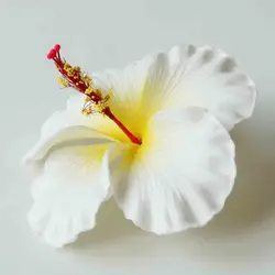 Hot Selling of All Time  Fashion Accessories Handmade EVA foam hawaiian hibiscus flower with special/Unique tattoo pattern print
