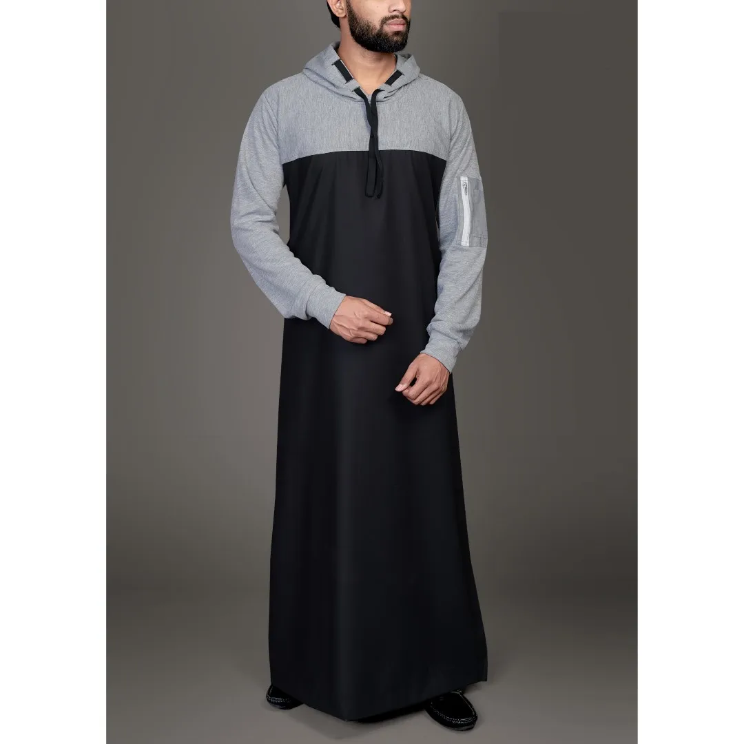 Buy High Quality Thobes with Cap Plain Pattern Sleeve Pocket Full Length Arabic Style Thobes By Exporters