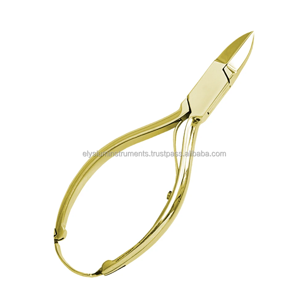 Beautiful Gold Nail Clippers Sharp Straight Blade for Manicure Pedicure Salon OEM/ODM Customized Professional Toenail Cutter