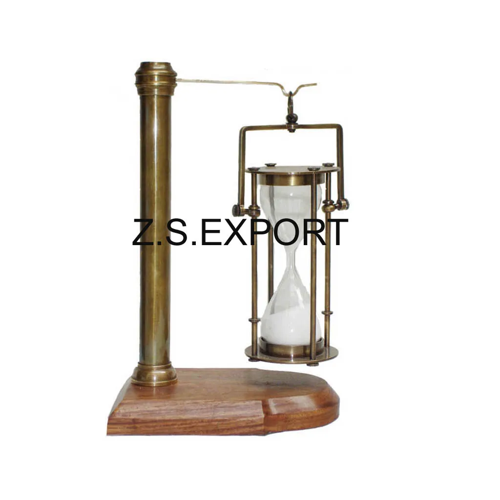 New design Metal Sand Timer With Calendar hourglass Best Price Vintage home decorative Office Desk Item Nautical sand timer