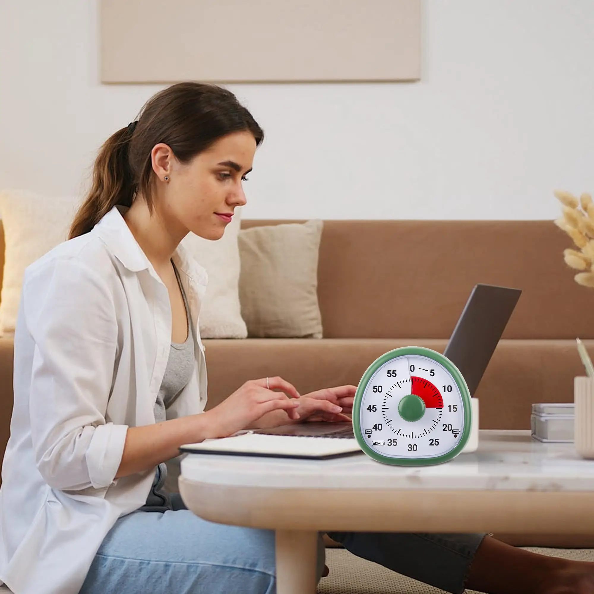 Learning timer visual time manager USB Charging Version Desk Management digital Timer Countdown Clock for Kids self-discipline