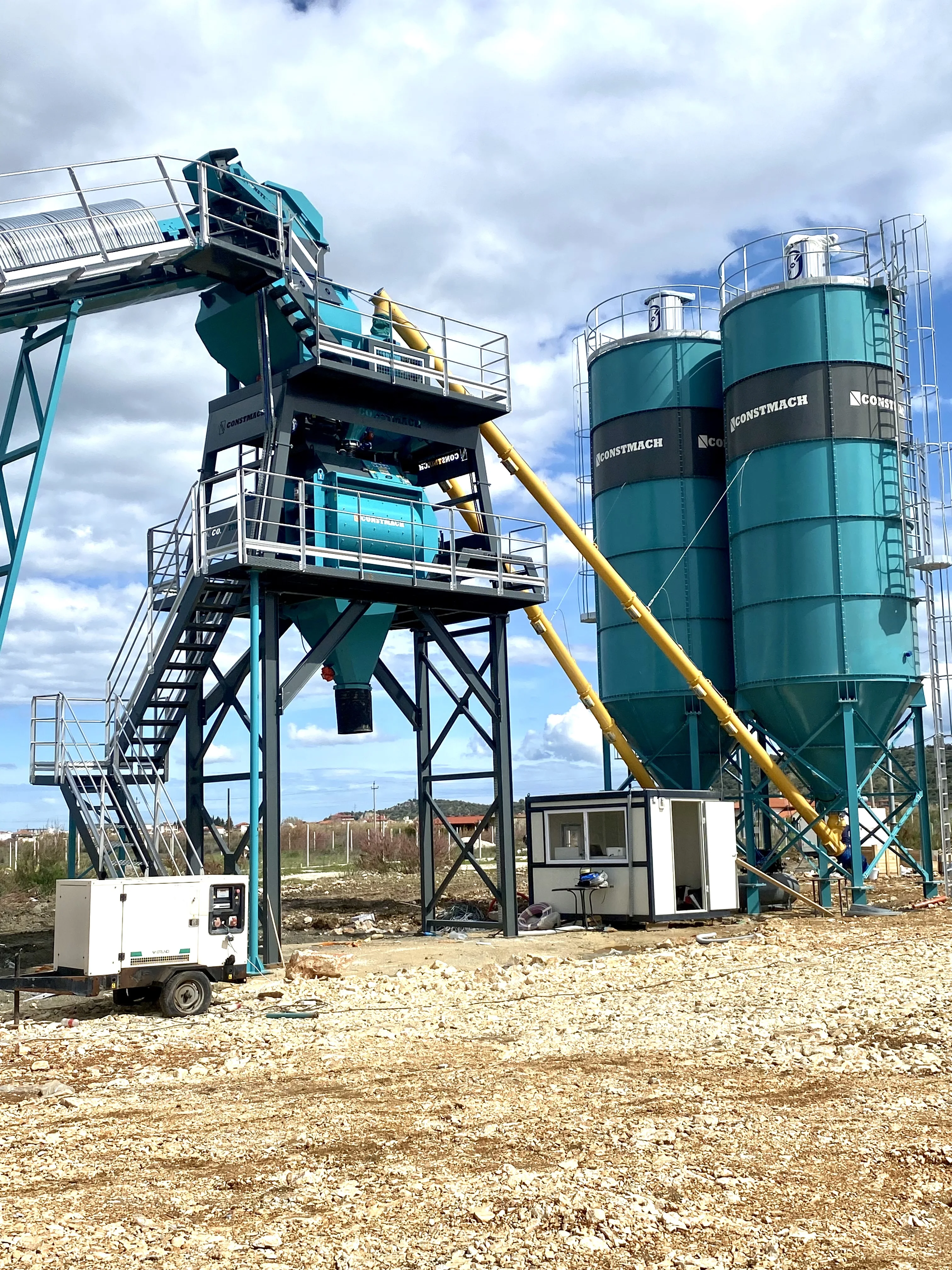 120 m3/h CONCRETE MIXING BATCHING PLANT WITH 2 YEARS WARRANTY HIGH QUALITY LONGLIVED MACHINE