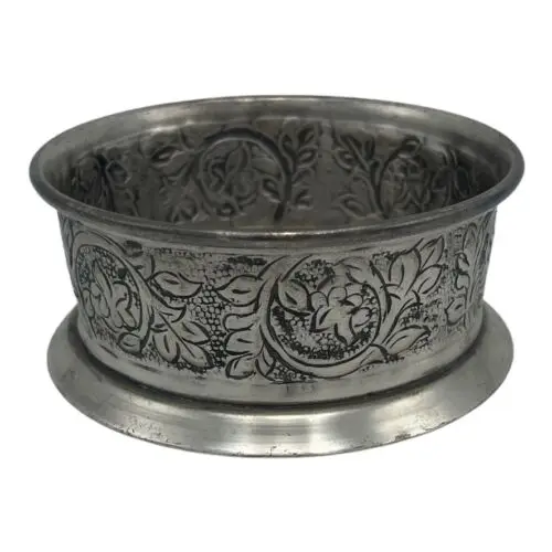 Aluminum wine Bottle Coaster holder flower hammered design wine bottle coaster tableware decorate top selling product