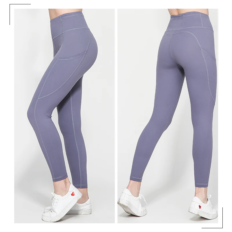 High Quality Spandex Polyester Leggings Quick Dry Wholesale Leggings Breathable Yoga Mesh Leggings