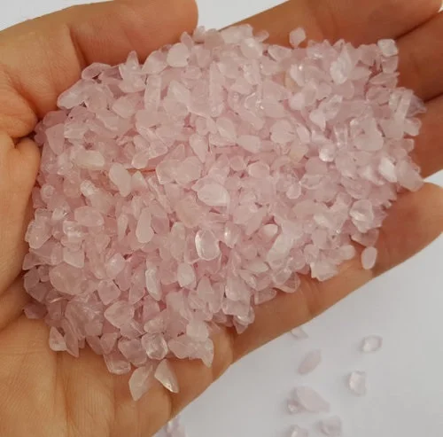 Rose Quartz Natural Healing Rock Rough Crushed Bulk Crystal Chips Stone Gravel Crystal Buy From N H AGATE