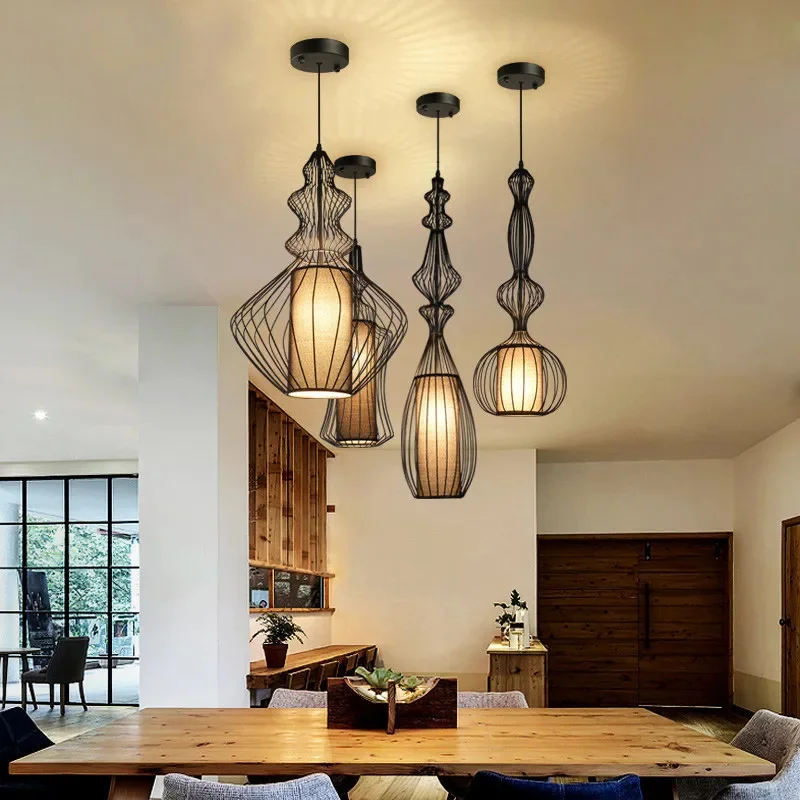 Modern American Vintage Home Lighting Pendant Lamp Suspension Luminaire Dining Room Bedroom Ceiling Install Bulb Light Source