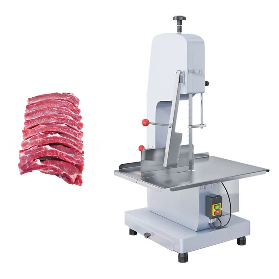 Hot Sell Small Commercial Bone Sawing Machine Meat Cutting Machine Seafood Pork Steak Frozen Meat Cutter Equipment